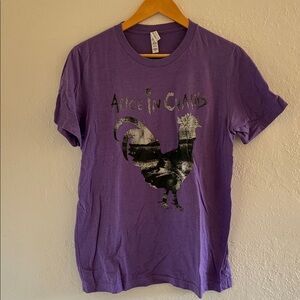 Purple Alice in Chains Graphic T-Shirt
